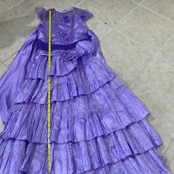 Disney Chasing Fireflies Descendents Mal Dress Girls Size 10 Halloween Costume - Picture 6 of 9